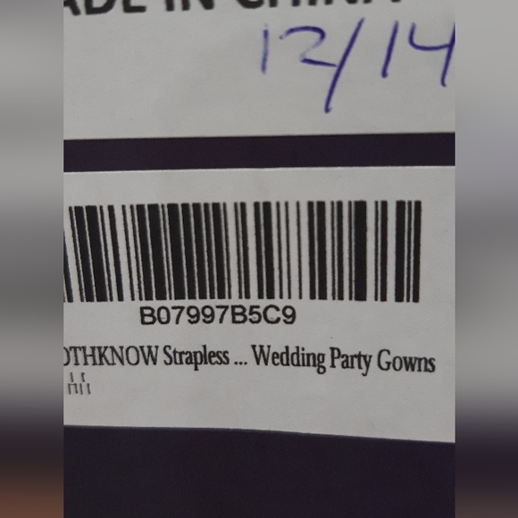 Pale pink ruffle top gown - Picture 5 of 5